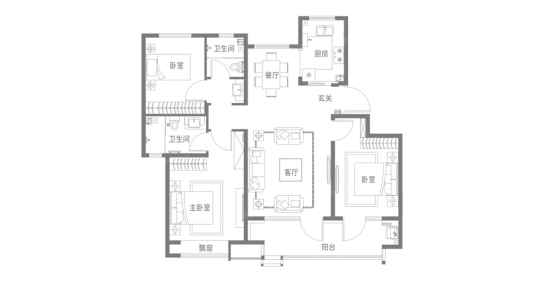 海信積米灣120㎡三室兩廳戶(hù)型圖.jpg